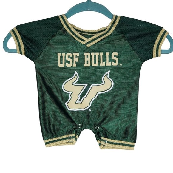 University of South Florida USF Bulls One Piece Jersey Infant Size 0-3 Months